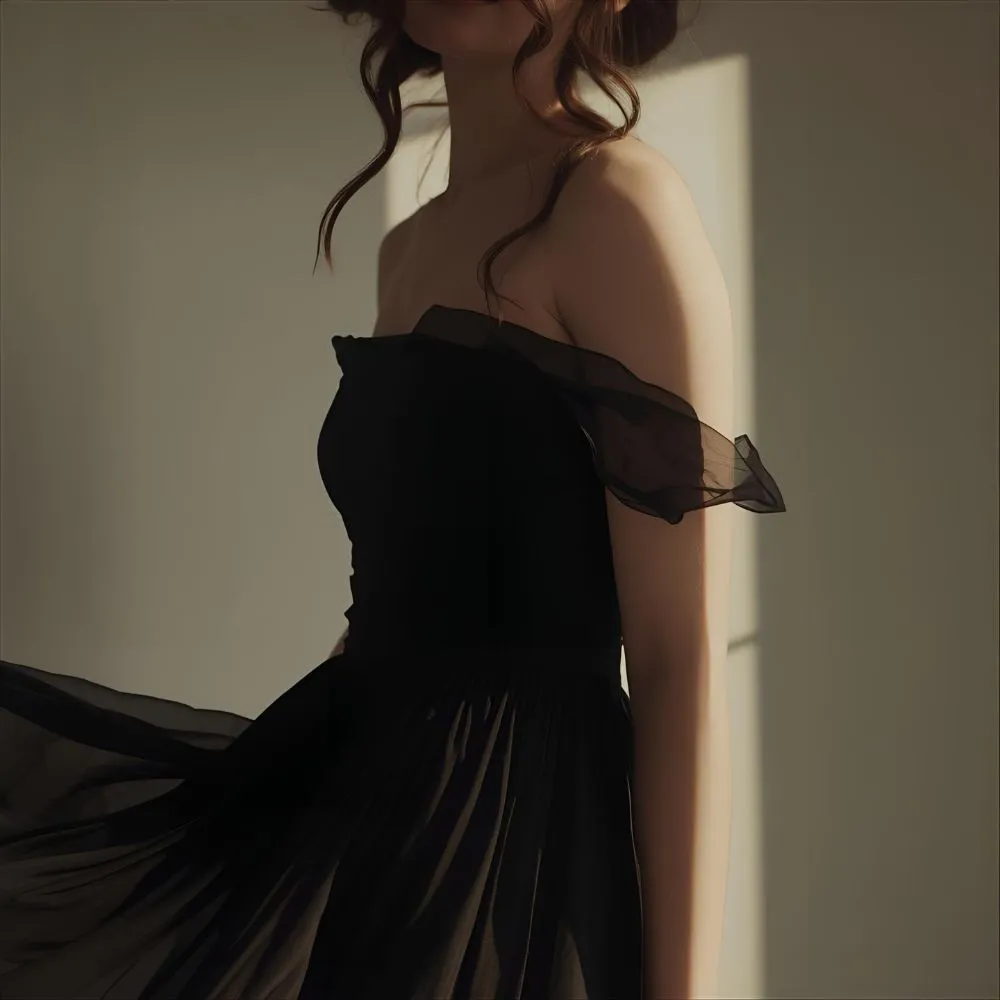  Aesthetic Black Dress Captions