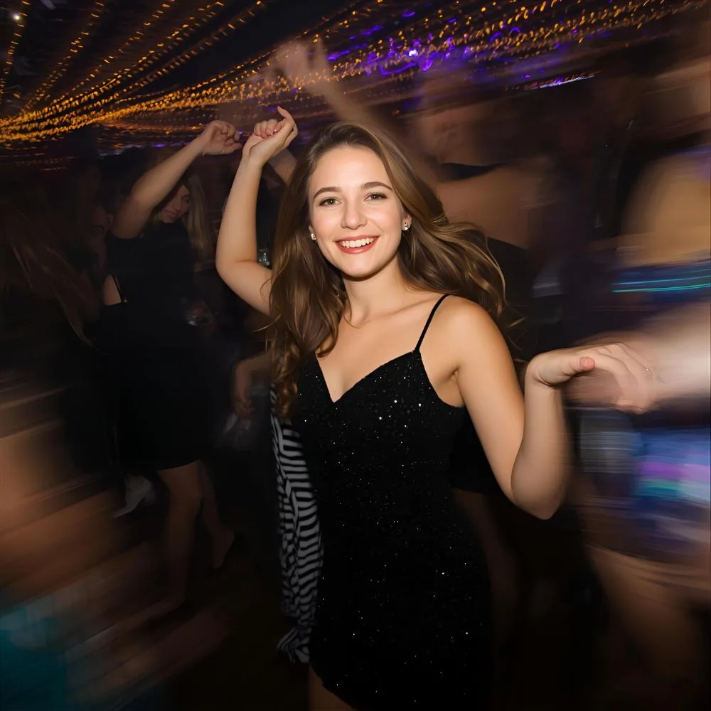 Party Black Outfit Captions for Instagram for Girl