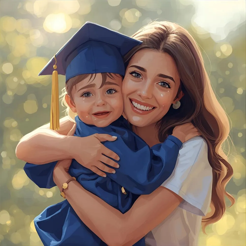 Proud Parent Kindergarten Graduation Captions