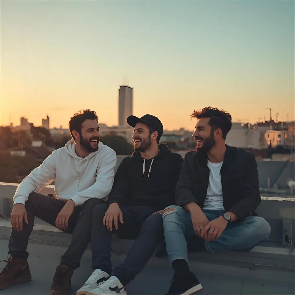 Trio Captions for Guys