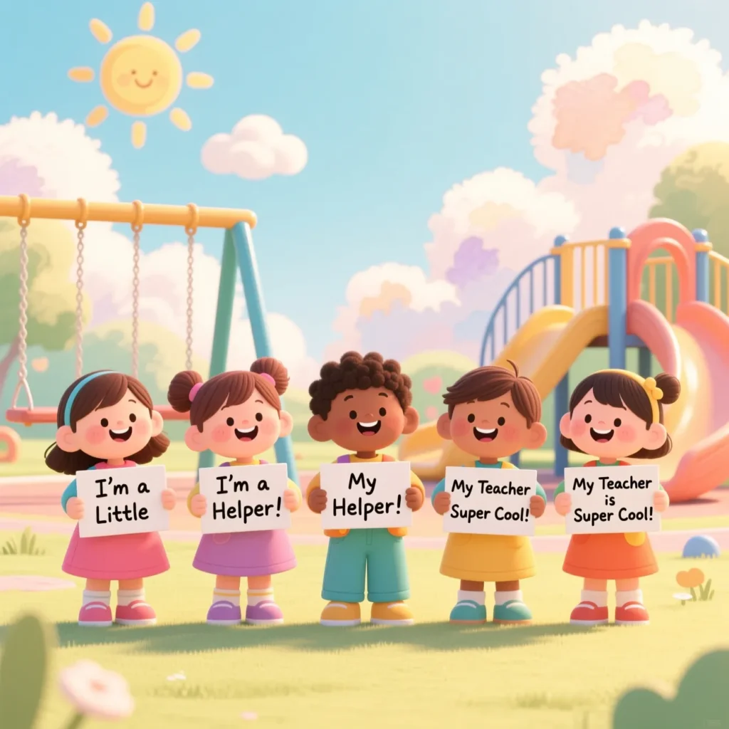 Cute Kindergarten Captions