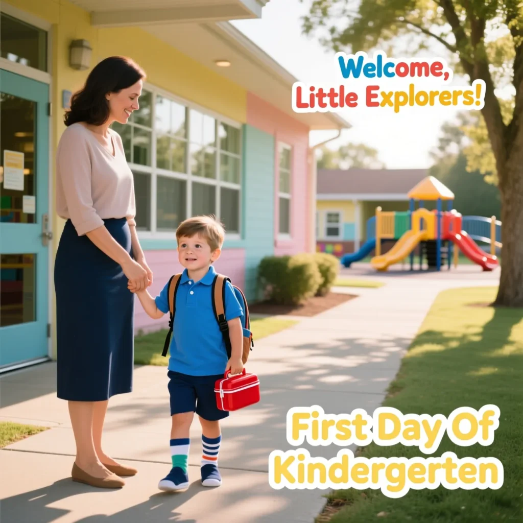 First Day of Kindergarten Captions