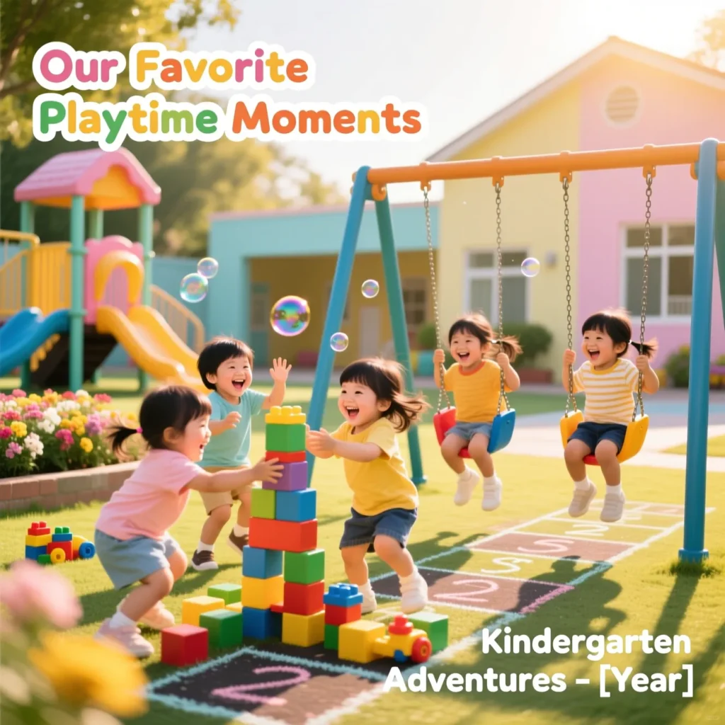 Playtime Kindergarten Captions