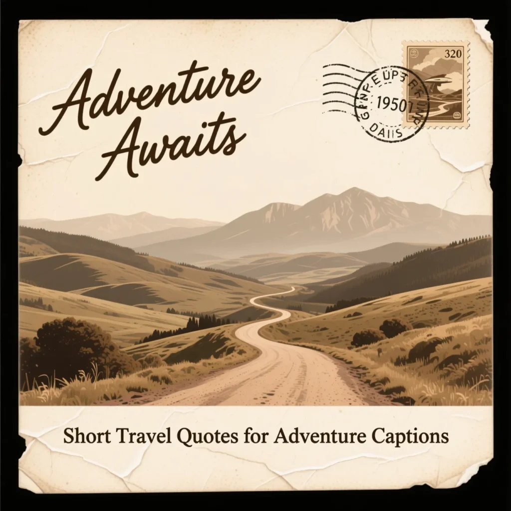 Short Travel Quotes for Adventure Captions