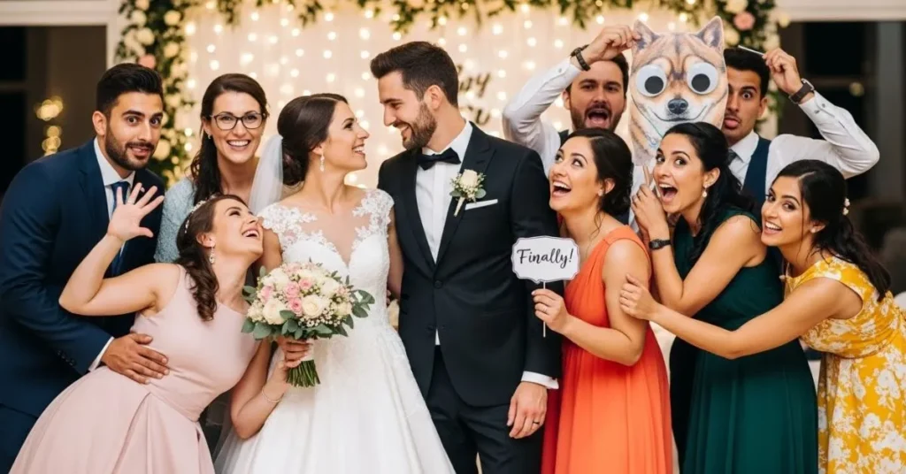 Funny Friends Wedding Captions