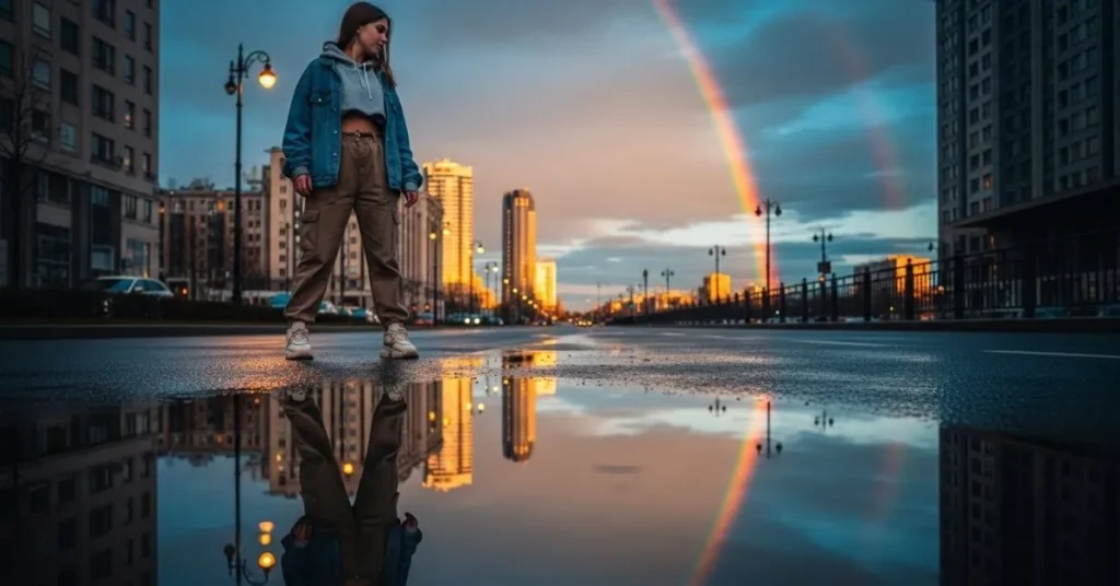  Rainbow After Rain Captions