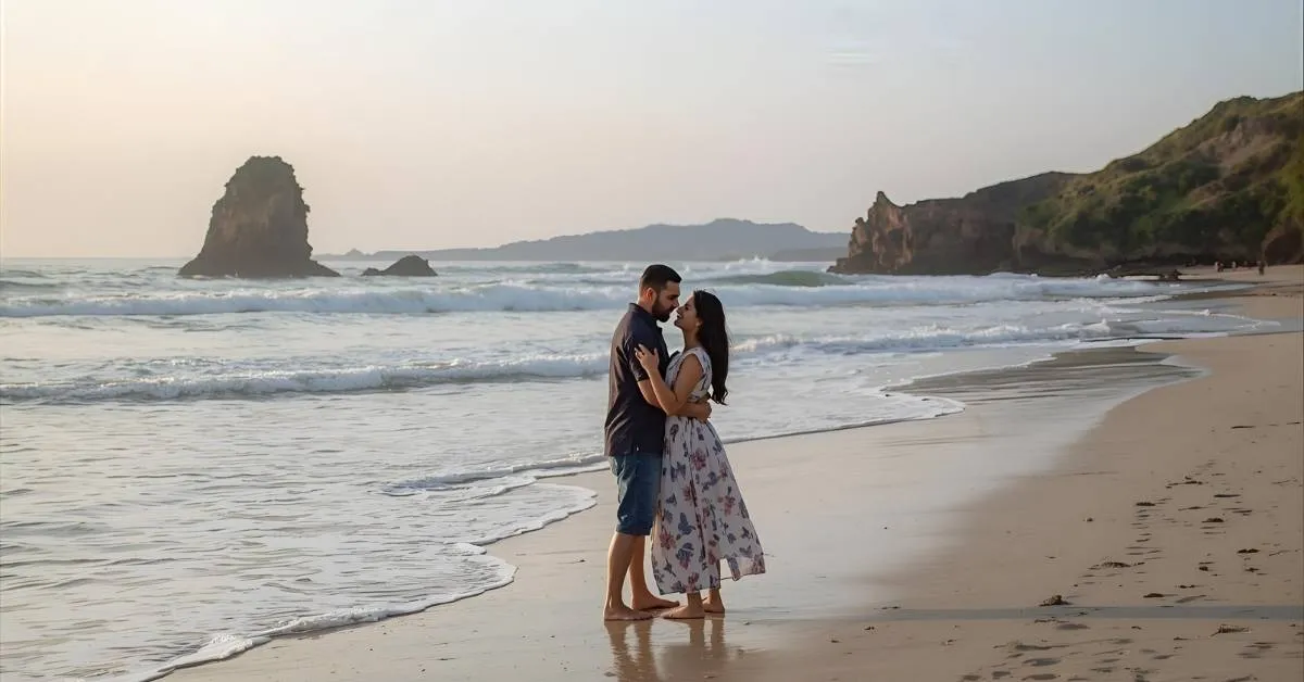 Short Couple Beach Captions for Instagram