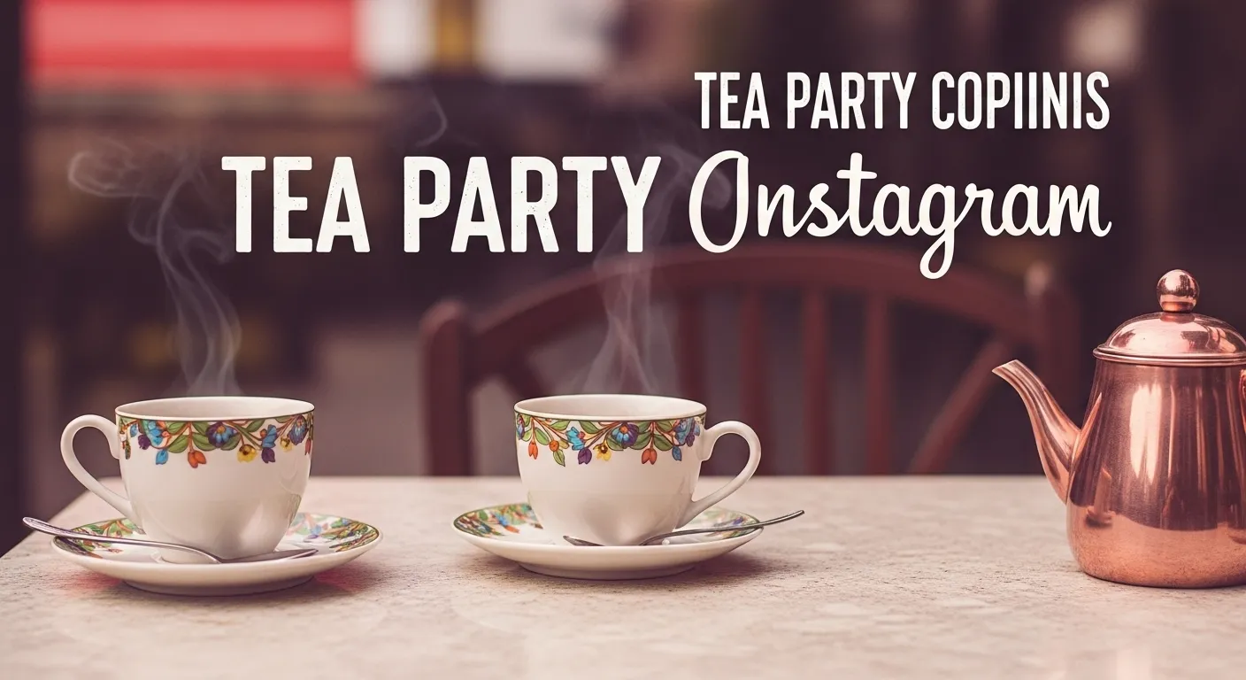 Tea Party Captions for Instagram